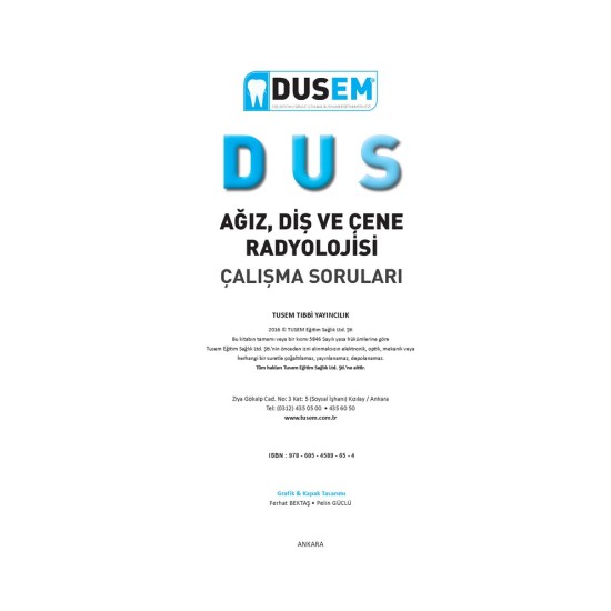 Dus Ağız Diş ve Çene Radyolojisi Çalışma Soruları