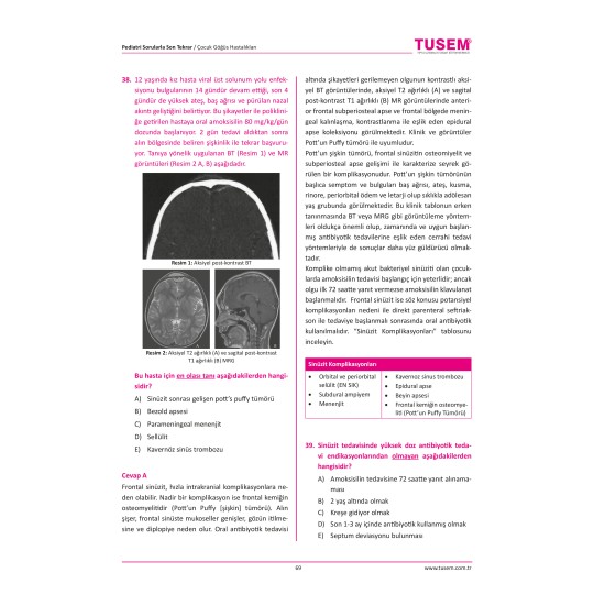 Pediatri Sorularla Son Tekrar Cilt 1-2